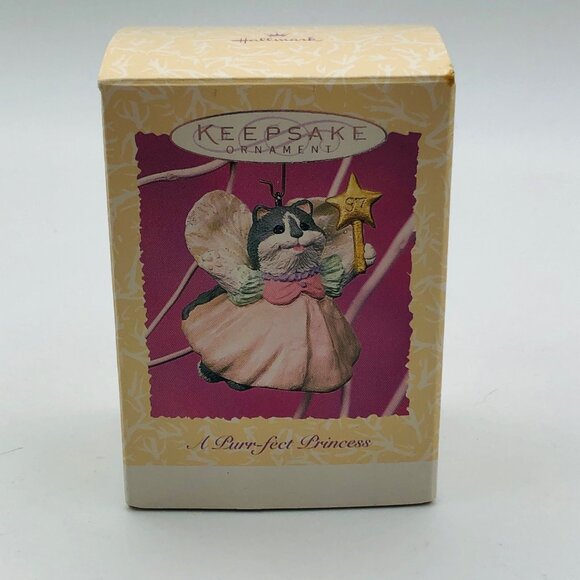 Hallmark Keepsake Ornament 1997 Spring Collection Cat Fairy A Purr-Fect Princess - Picture 1 of 2